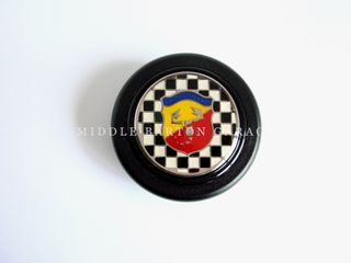 HORN BUTTON 124 RALLY ABARTH CHEQUERED